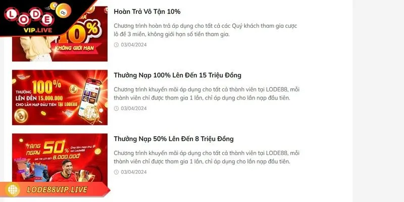 Trải nghiệm Lode88 – Đỉnh cao cá cược với nhiều ưu đãi hot 4 Lode88 luôn cập nhật những game hot nhất trên thị trường